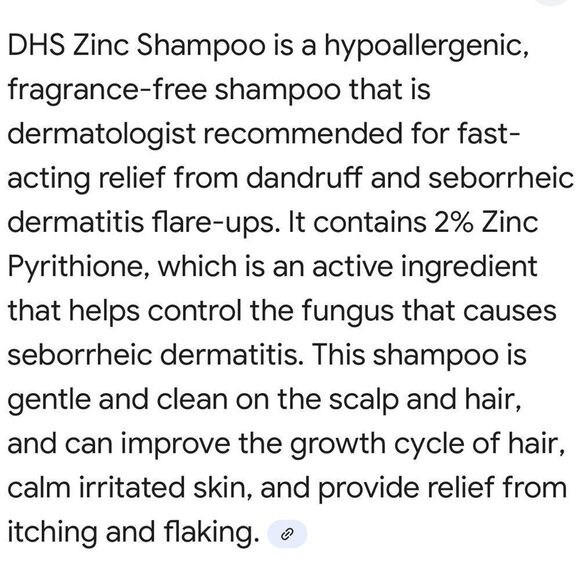 DHS Zinc shampoo for dandruff - Picture 2 of 2